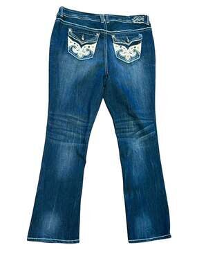 Hydraulic Bailey Embroidered Back-Pocket Bootcut Jeans Womens Size 20